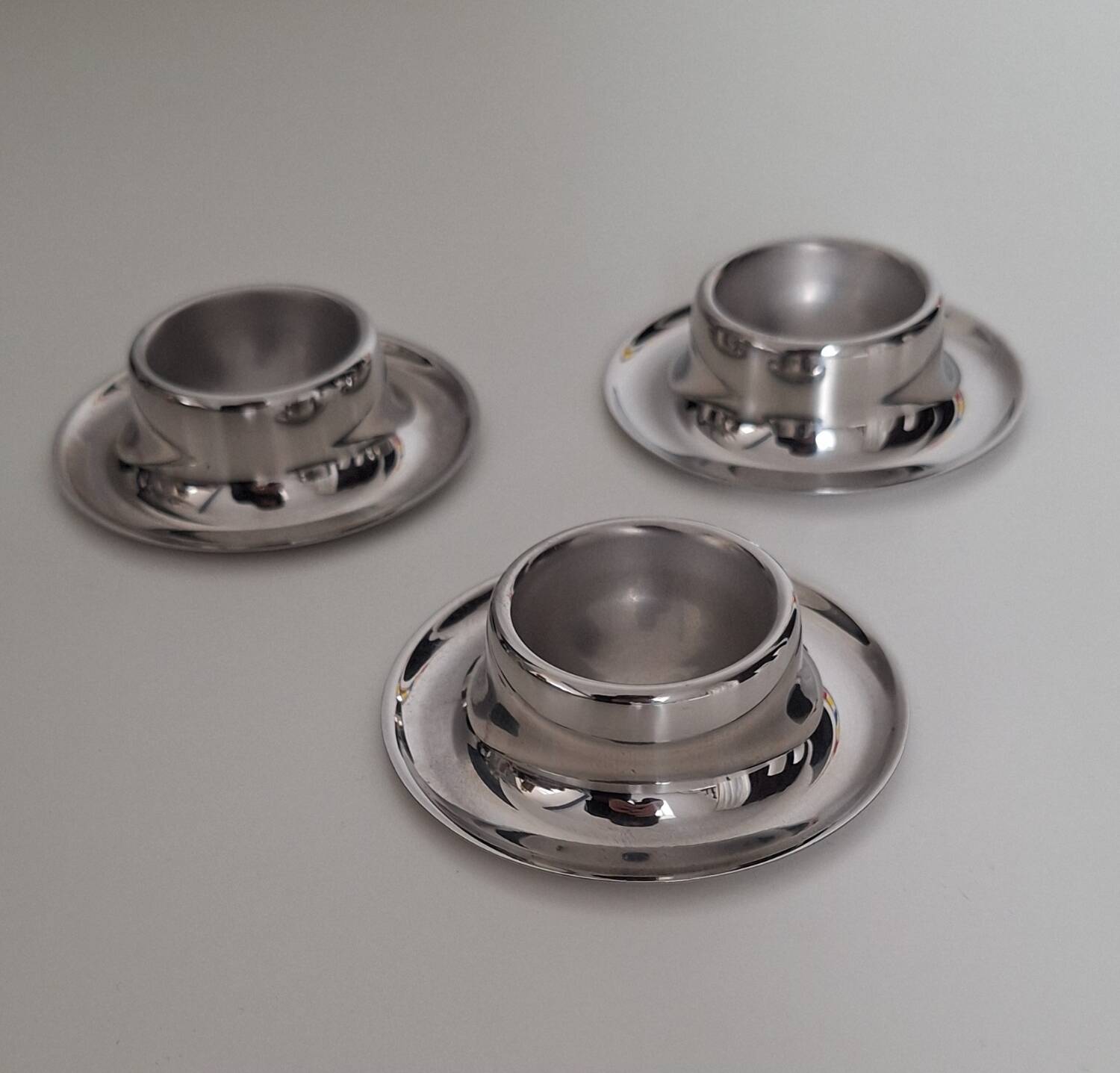 Vintage stainless steel egg cup