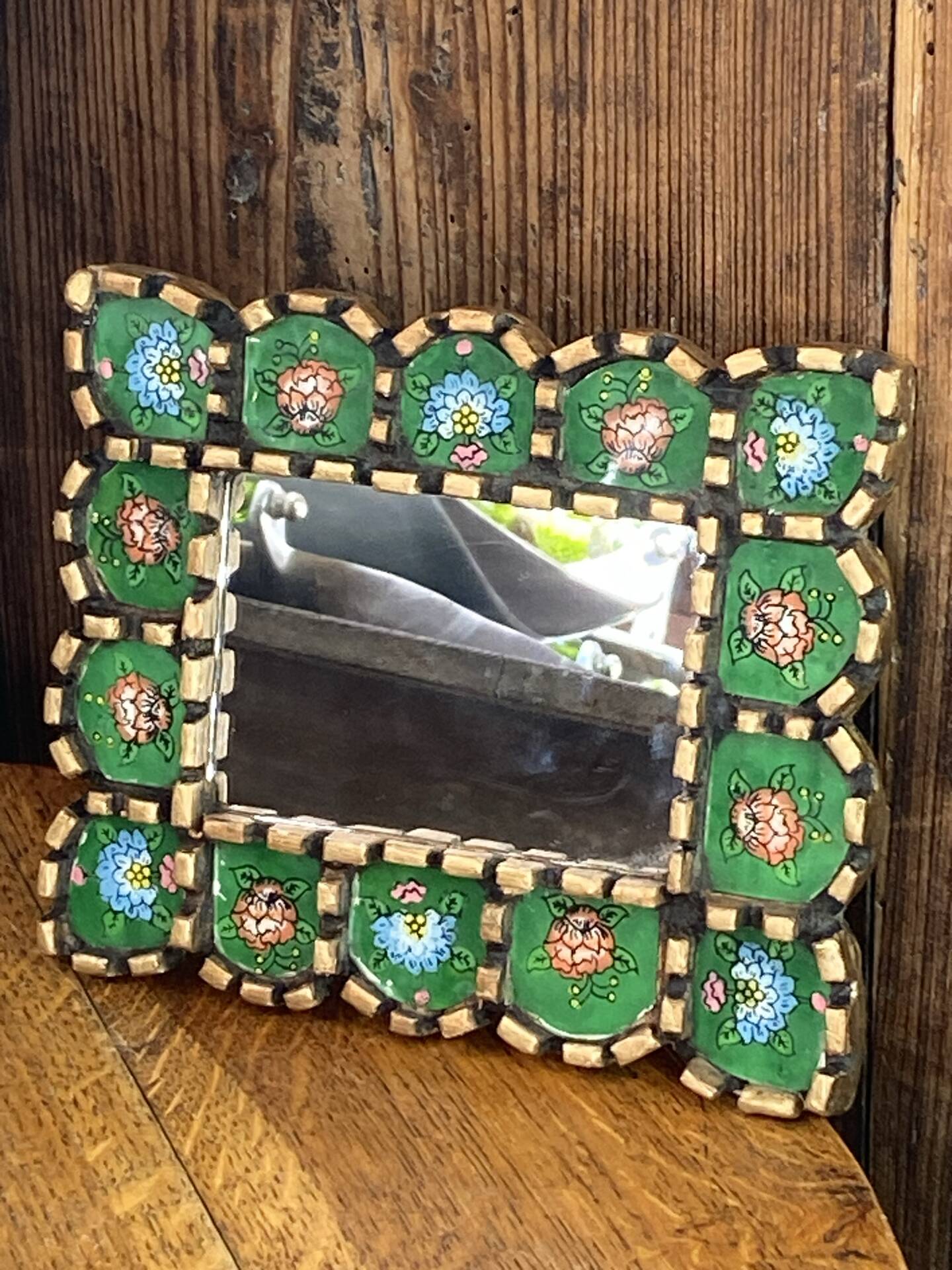 Melie péruvien en bois et verre 