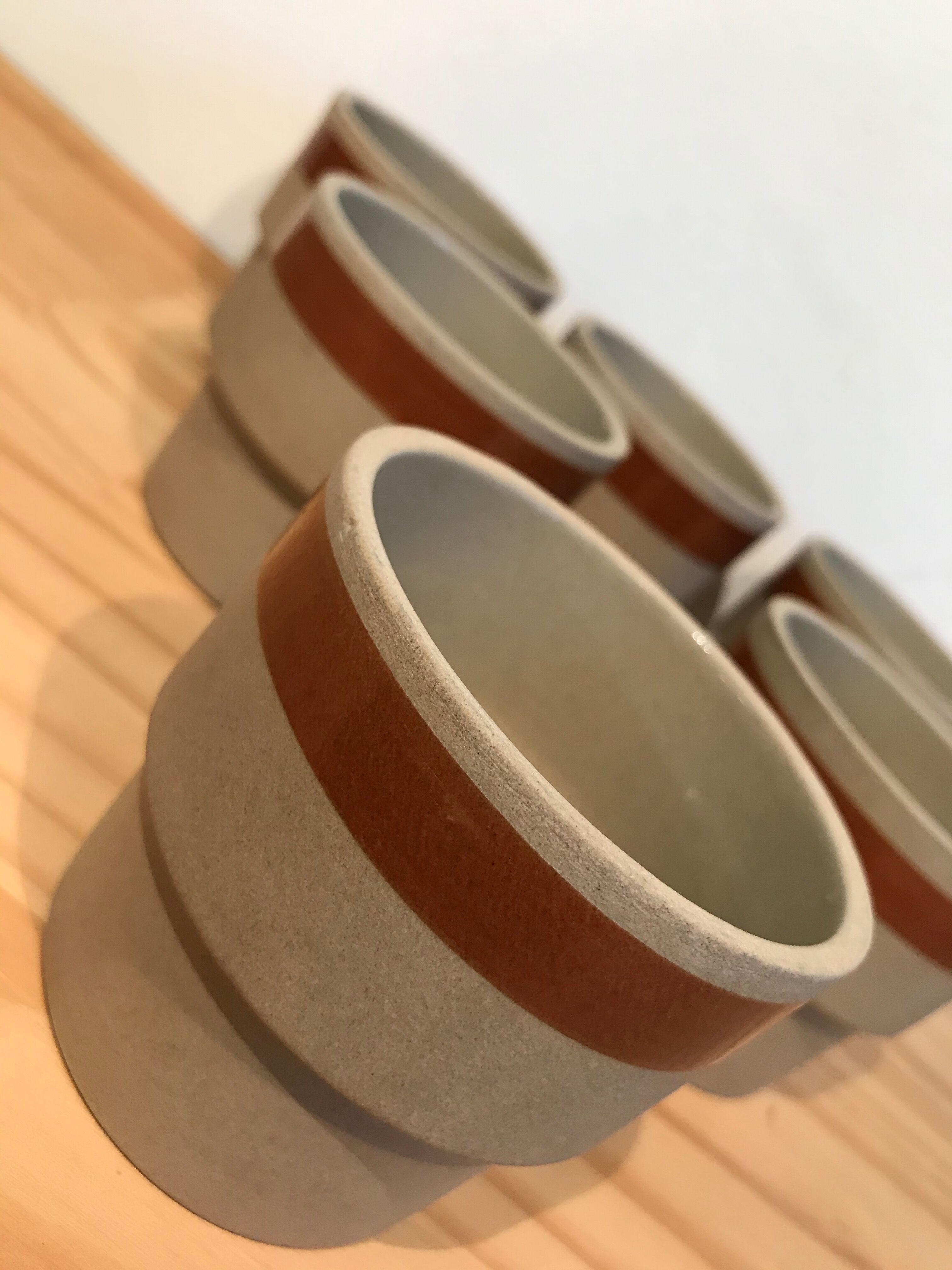 Lot of 6 sandstone cups