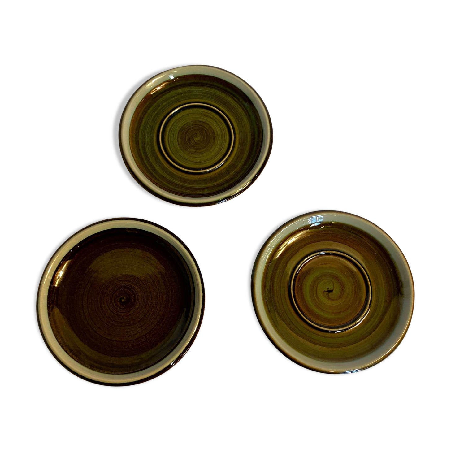 Set of 2 saucers and a Mayan Marianne Westman plate