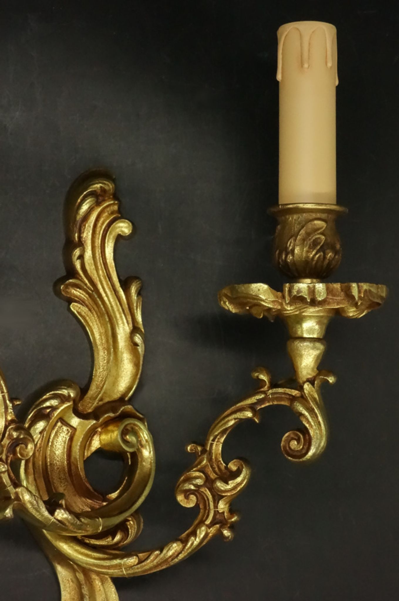 Pair of Louis XV style sconces by Lucien Gau Paris