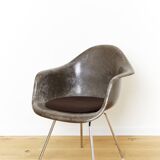 Seal Brown DAX fiberglass chair by Charles & Ray Eames for Herman Miller