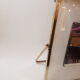 Bright mirror, frame gold and chrome, brass 30 years - 30x36cm