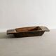 Antique Swedish Large Wabi Sabi Dark Wooden Tray, 1800s