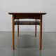Danish midcentury coffee table with teak veneer and oak base, 1960s
