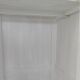 Vintage Parisian wardrobe, 2 doors re-enchanted in pearl gray.