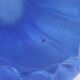 Cobalt Blue Ruffled Edge Ribbed Glass Vase