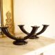 Pair of Gien Art Deco Candlesticks