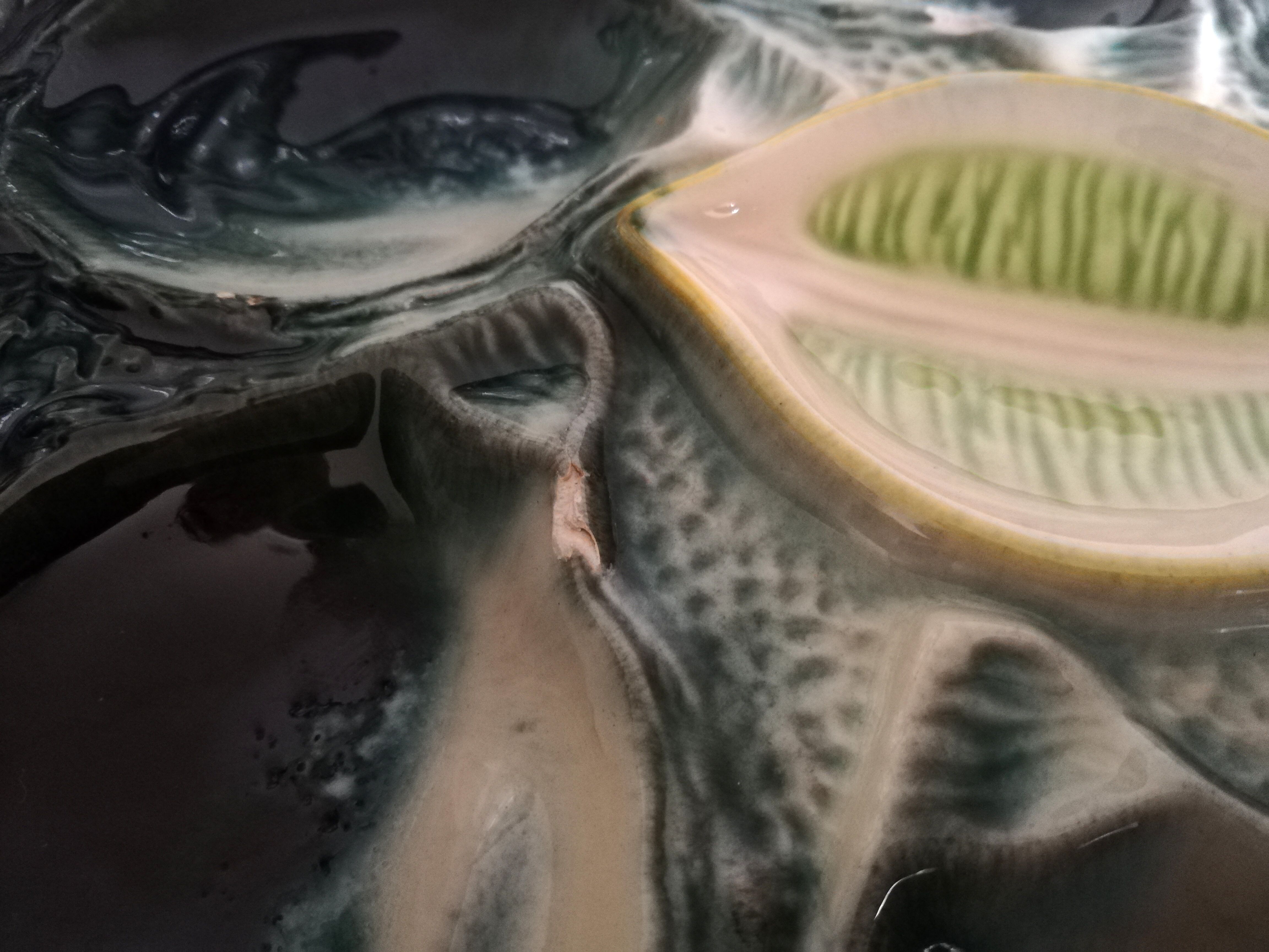 6 oyster plates Saint Clement 4589