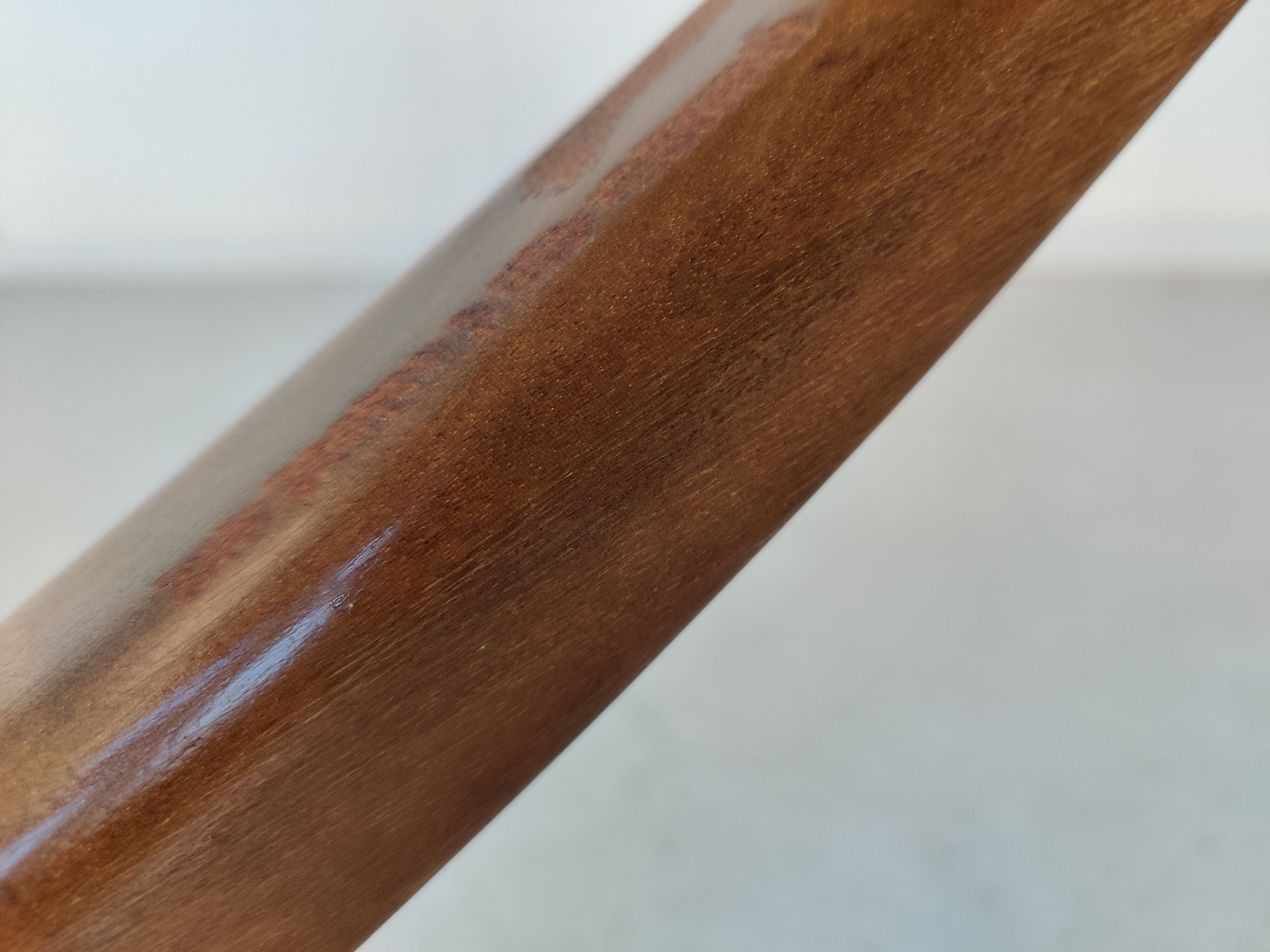 Table basse scandinave en bois et verre , années 60