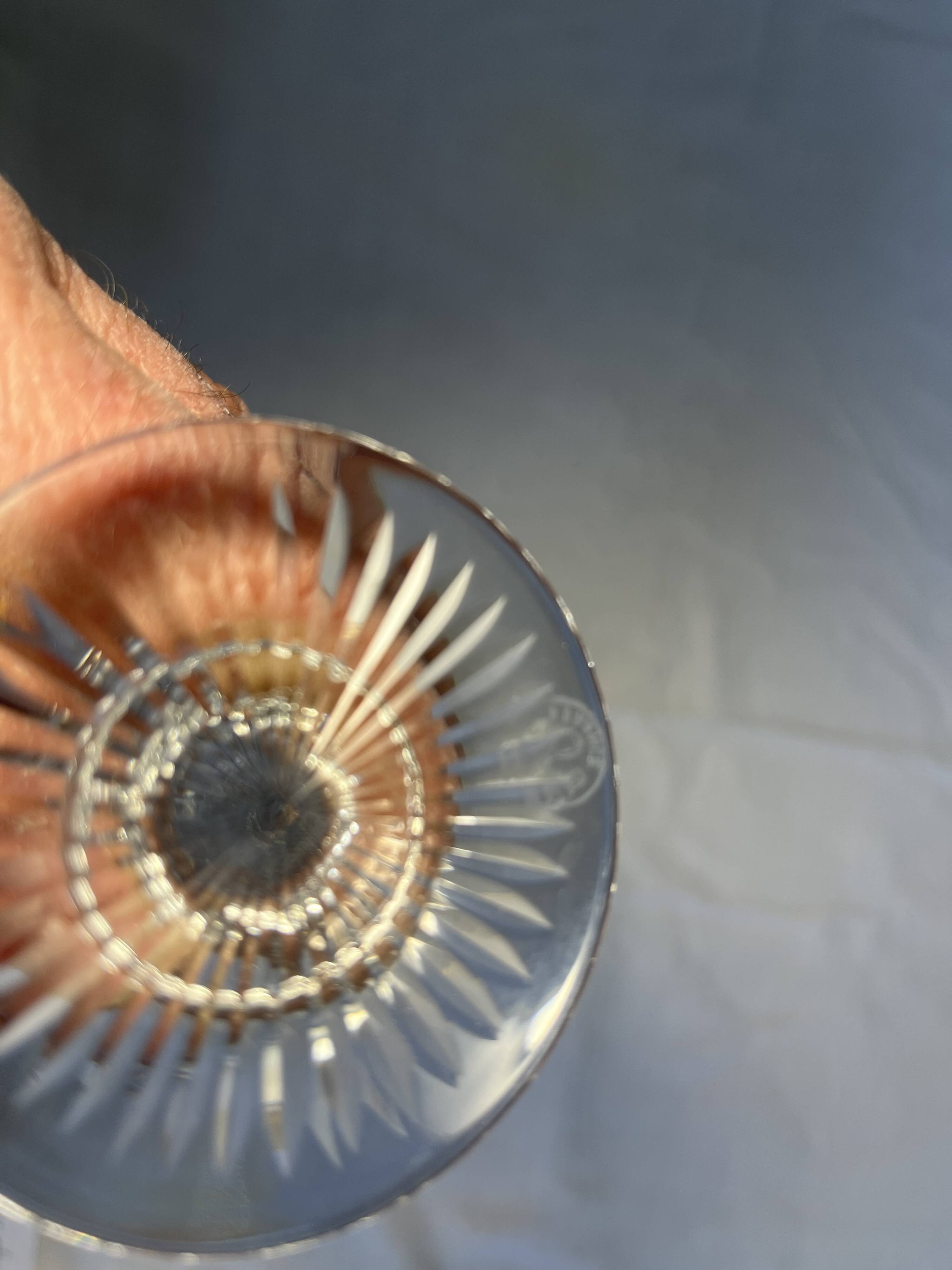suite of 26 glasses + baccarat crystal carafe