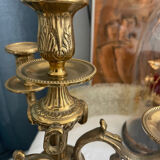 Brass candlesticks 3 branches