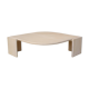 Table basse vintage en travertin par les éditions Roche Bobois