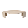 Vintage coffee table in travertine by Roche Bobois editions