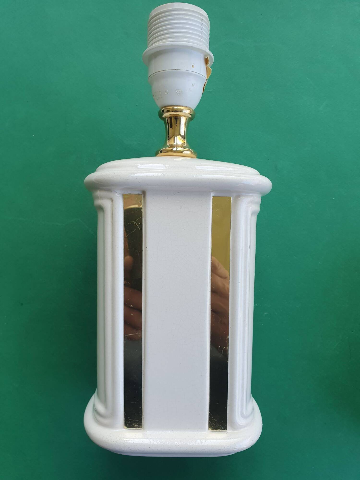 Pair of vintage ceramic wall sconces