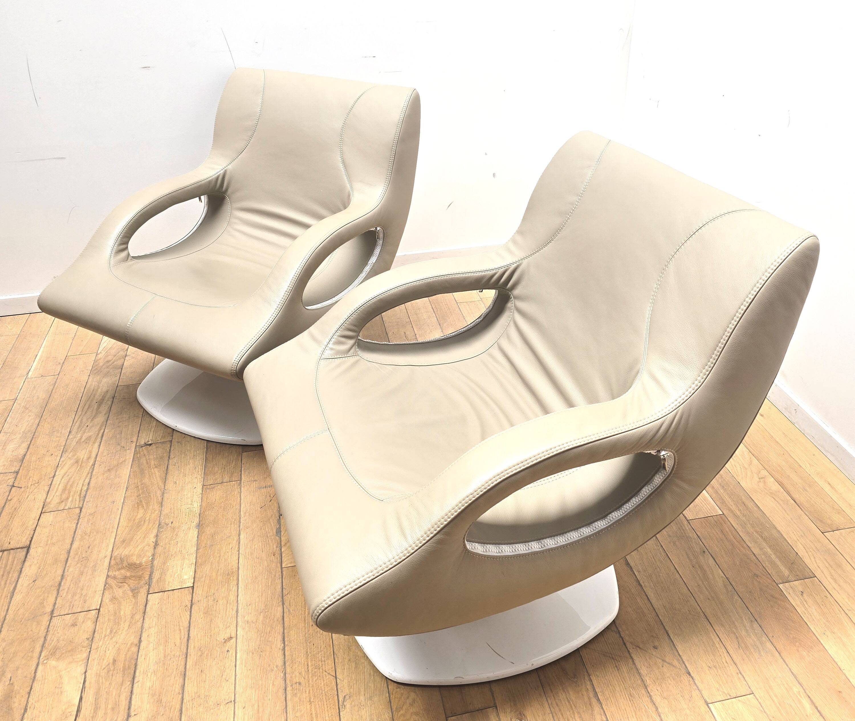 Paire de fauteuils Swing Space Age, Friguetto