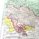 Vintage map Asia USSR Japan 43x43cm from 1950