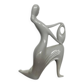 1960s design lady sculpture by Jaroslav Ježek for Royal Dux - Czechoslovakia