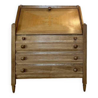 Secrétaire bureau Guillerme et Chambron (pour Votre Maison) en chêne clair