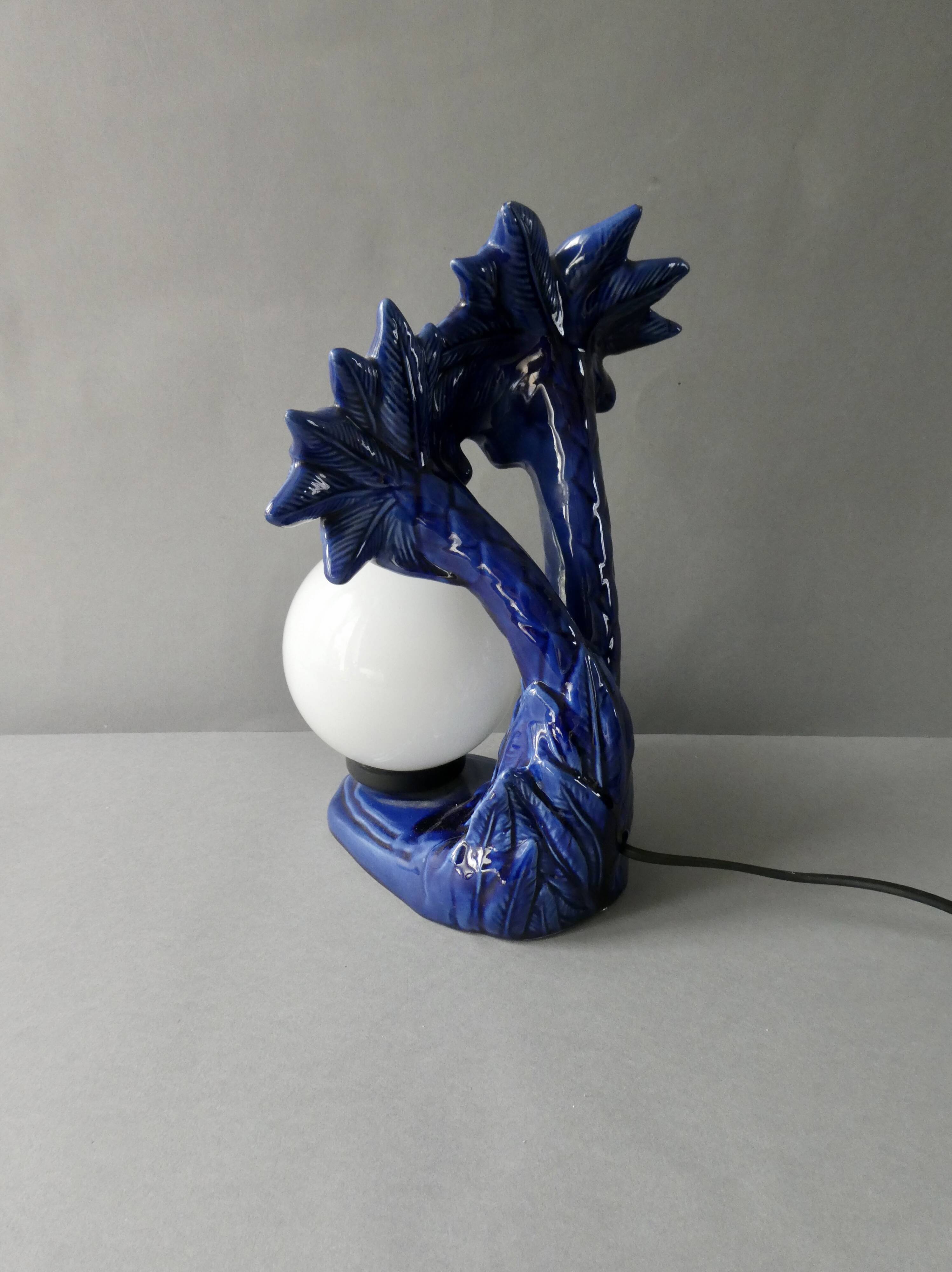 Lampe palmier maison Mathias série Los Angeles, années 80