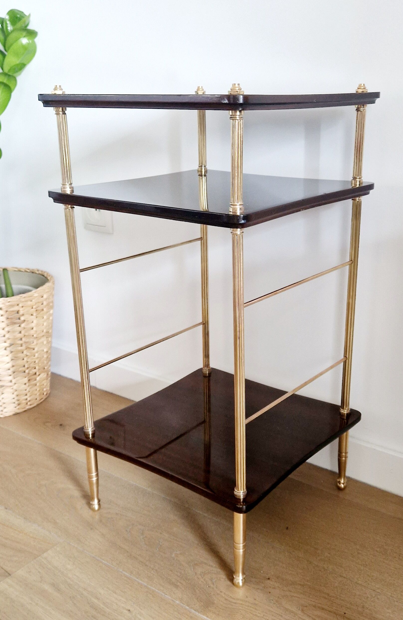 Vintage pedestal table 70s