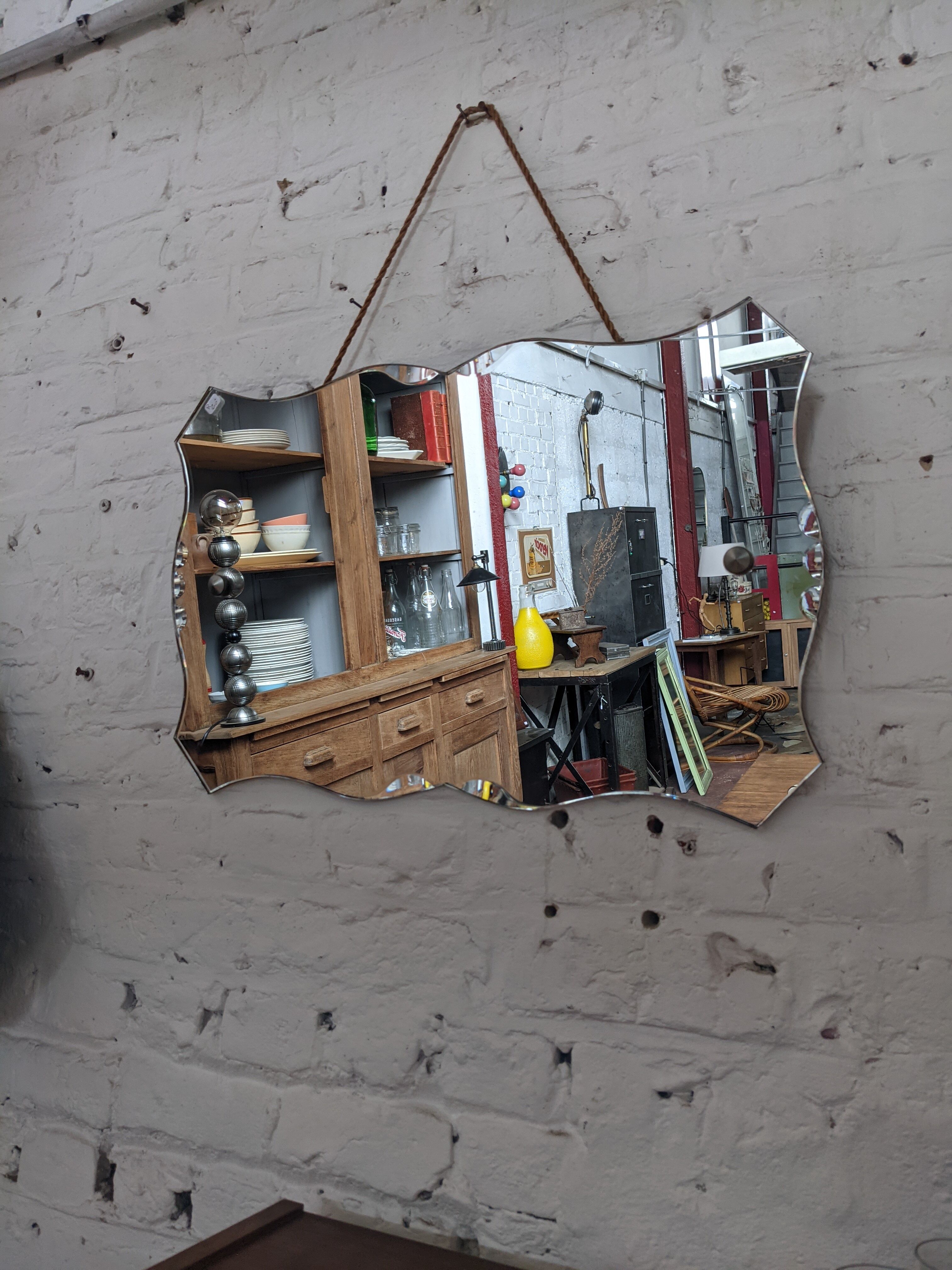 Frameless mirror 60x38cm