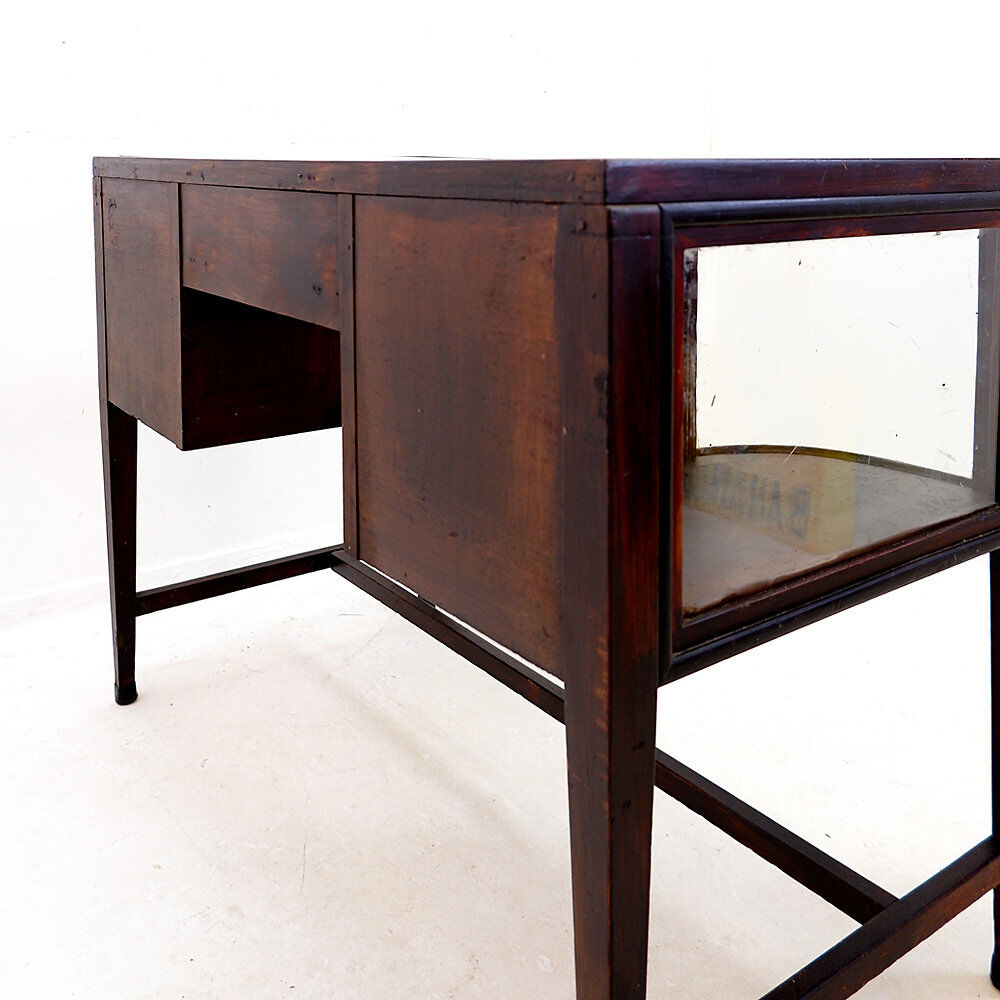 Console avec vitrines courbes - Style Art Déco