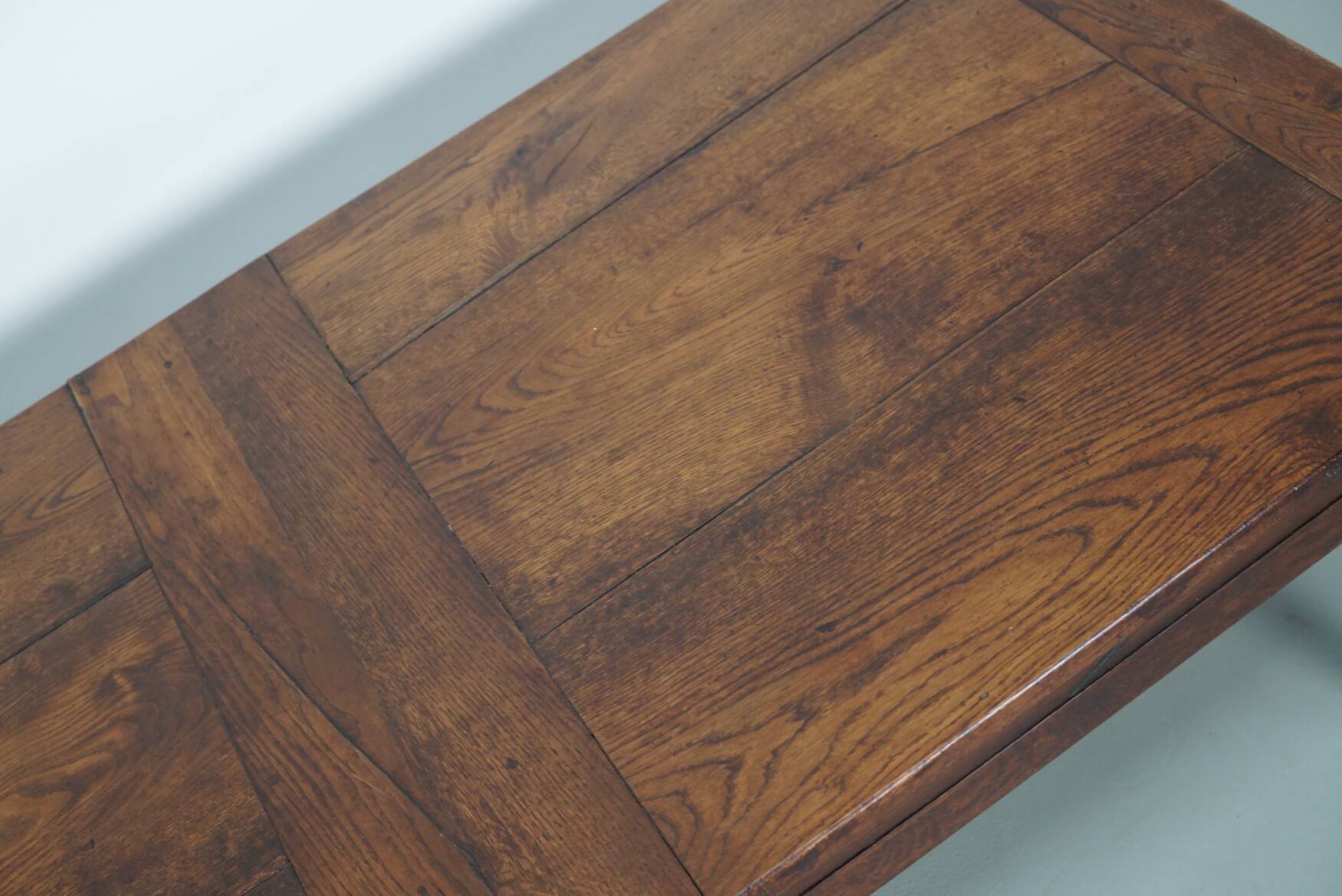 French Early 20th Century Farmhouse Rustic Oak Coffee Table