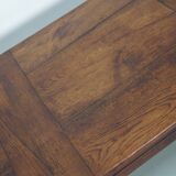 French Early 20th Century Farmhouse Rustic Oak Coffee Table