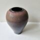 Vase en céramique à couverte Marron Bleue - 19cm