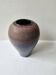 Vase en céramique à couverte Marron Bleue - 19cm
