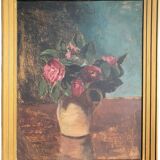 Oil painting bouquet of flowers