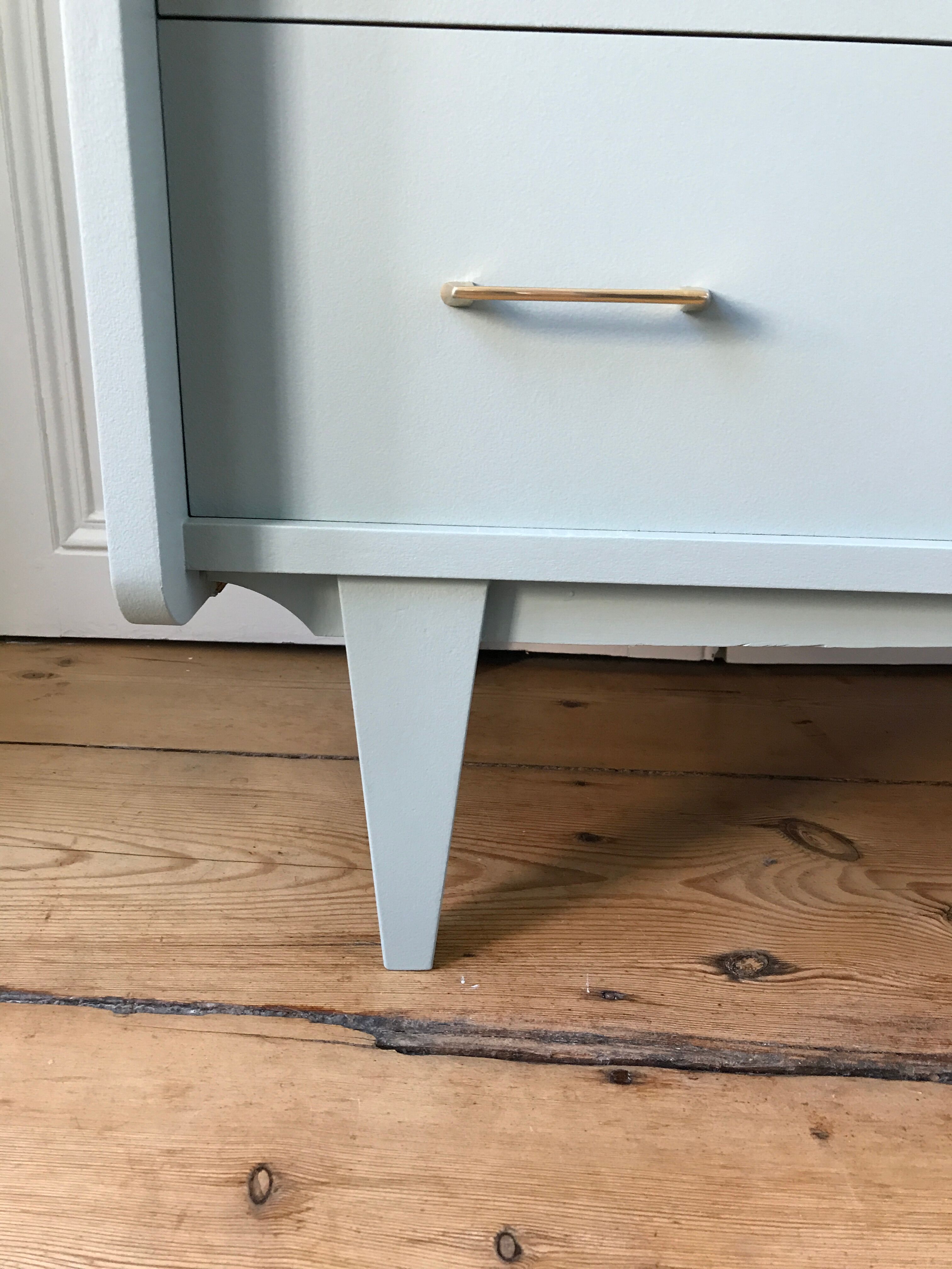 Commode 3 tiroirs vert amande