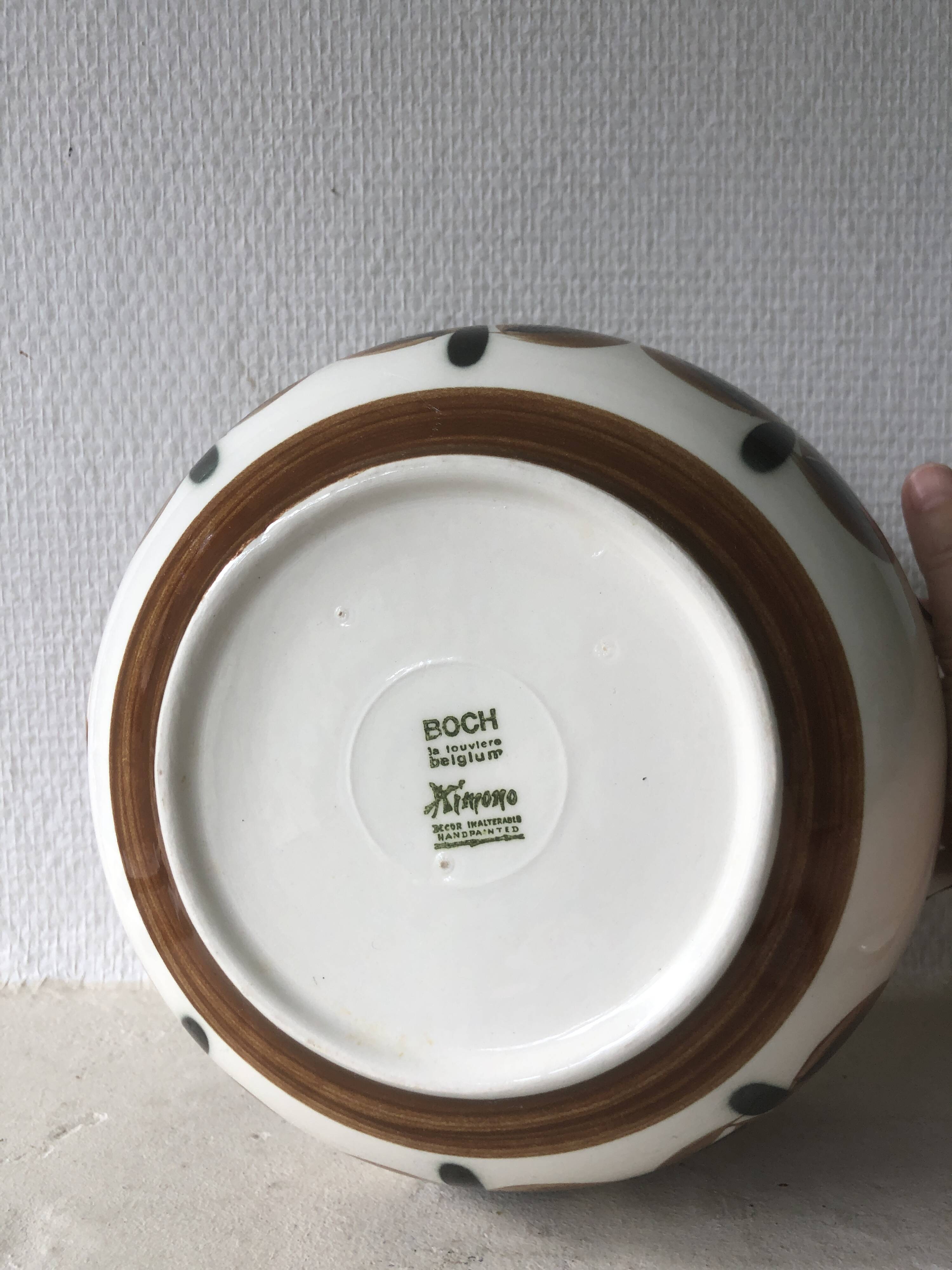 Soupière Boch La Louvière modèle Kimono