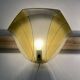 Yellow glass wall lamp, Scandinavian design, 1950s.