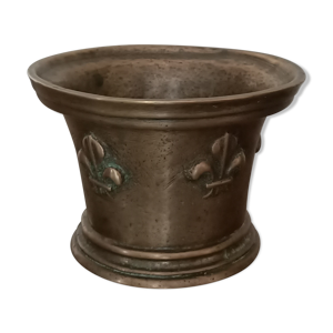Mortier bronze d'époque Louis