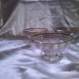 3 Old champagne glasses