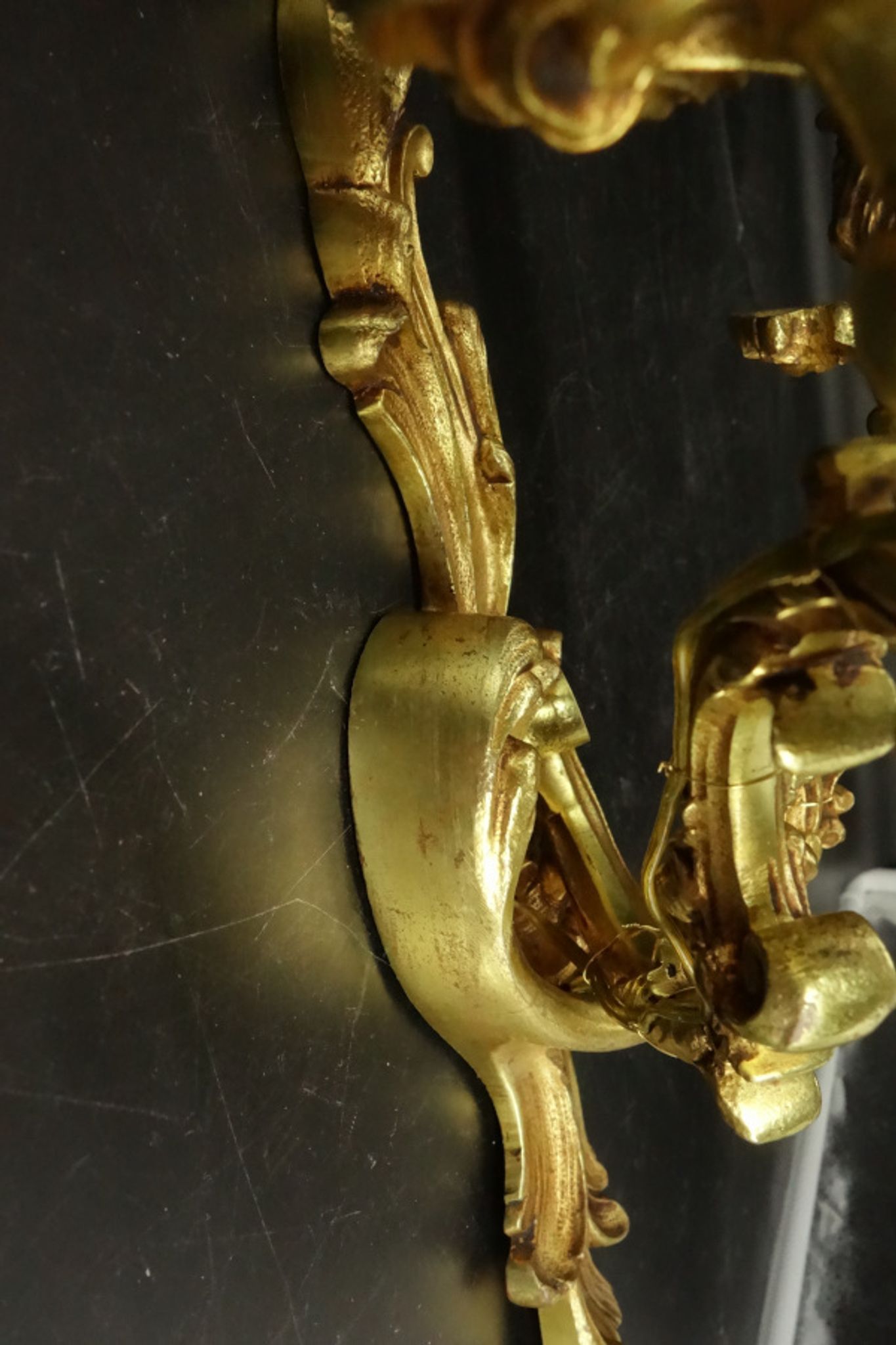 Pair of Louis XV style sconces by Lucien Gau Paris