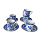 Set of 5 japanese porcelain cups