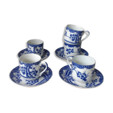 Set of 5 japanese porcelain cups
