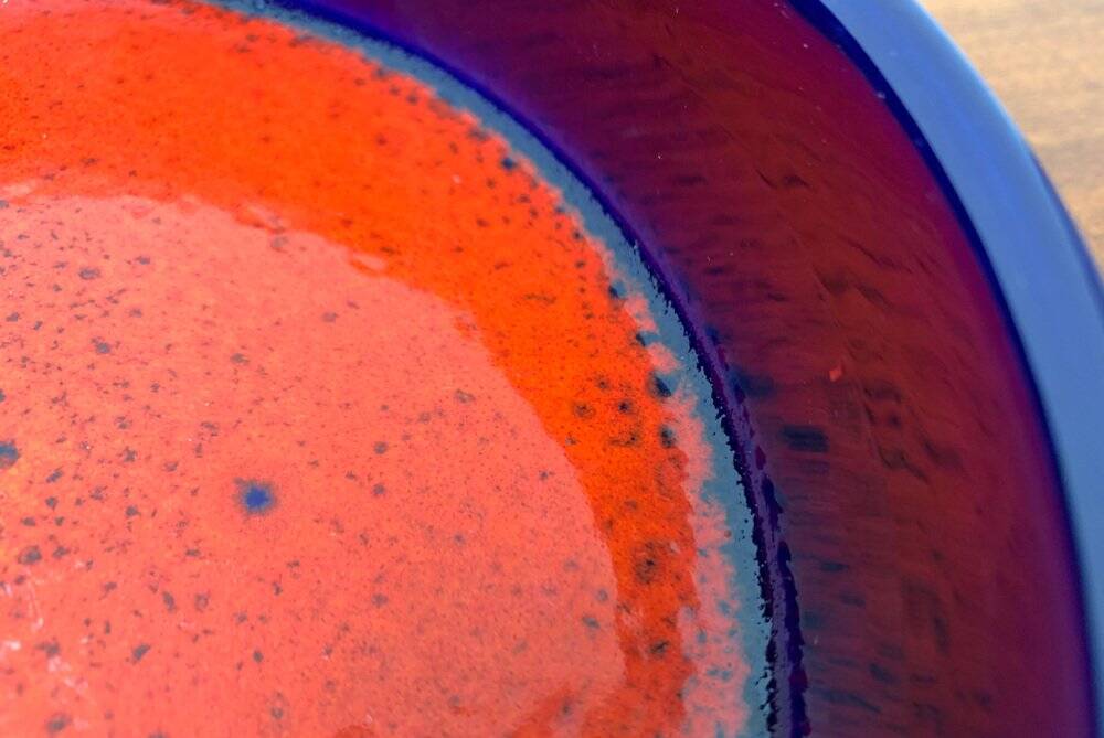 German Fat Lava pottery from the mid-century by Scheurich, 1960s.