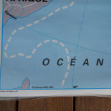 School map poster vintage of Asia Edition MDI