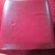 2-seater sofa & pouffe, Steiner Faubourg red leather