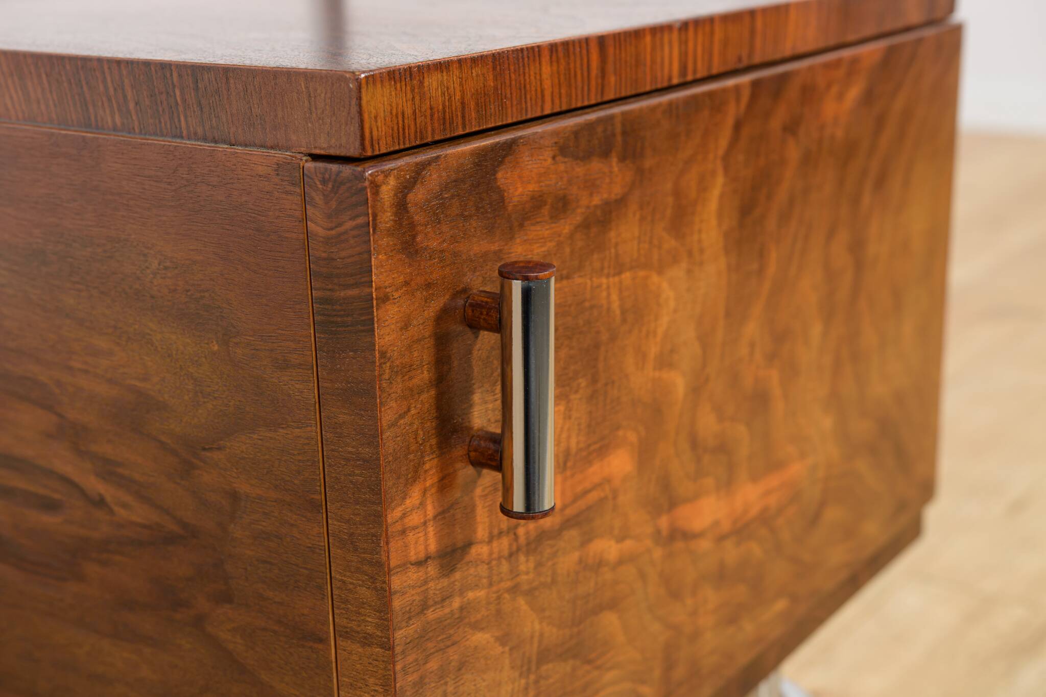 Mid-century nightstands Bauhaus from Mücke-Melder, 1930s, Czechoslovakia, set of 2