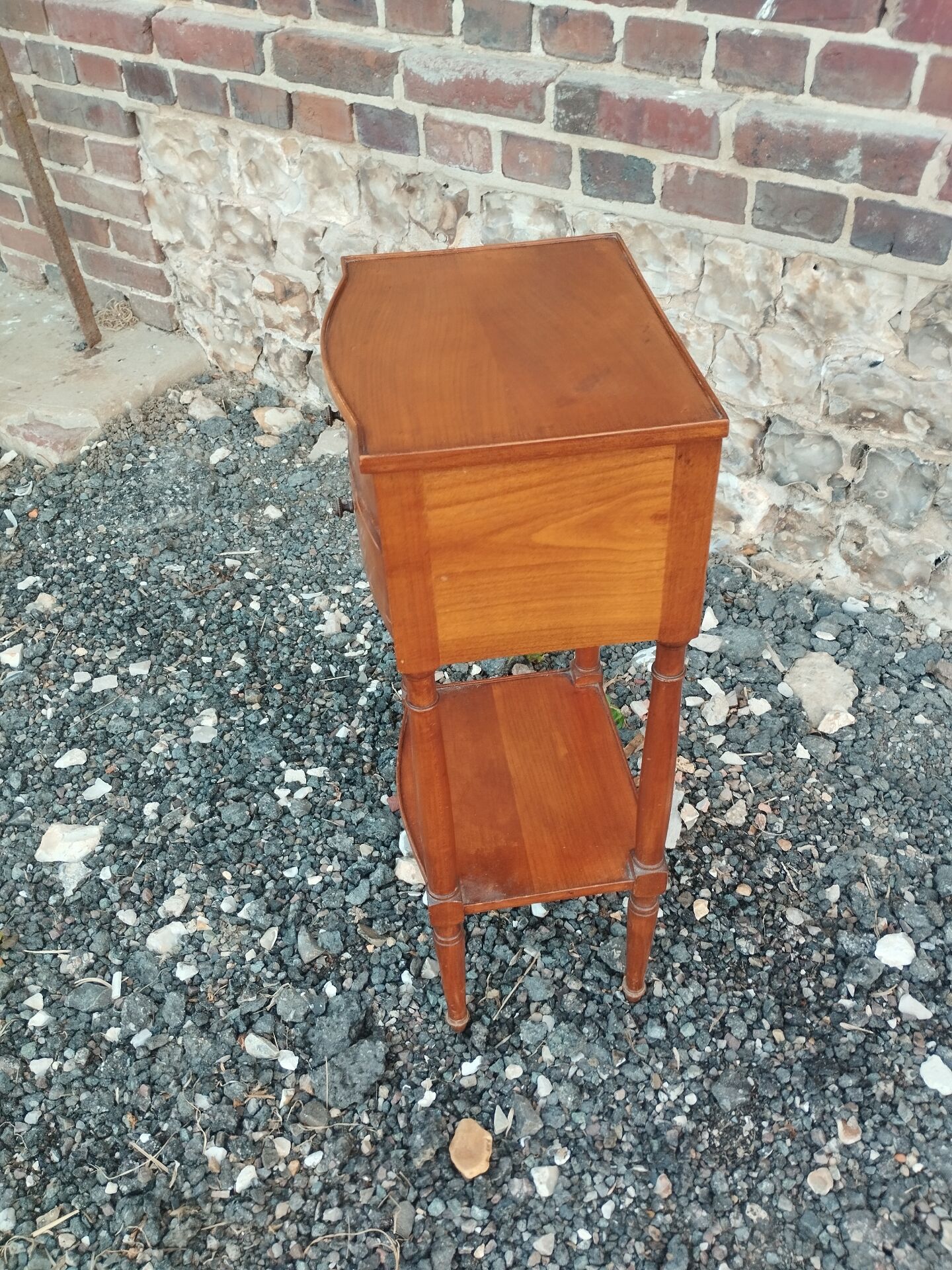 Antique bedside table in Louis XVI style