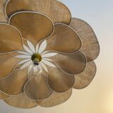 Floral suspension linen and rattan
