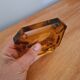 Orange glass ashtray