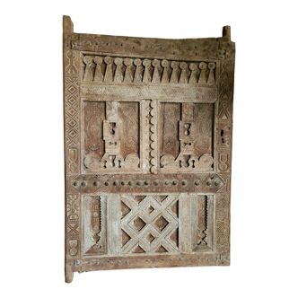 Old Berber door carved in solid wood
