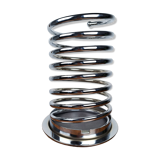 Vintage chrome spring-shaped umbrella stand