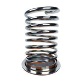 Vintage chrome spring-shaped umbrella stand